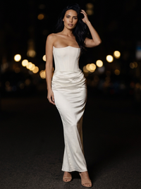 KYLIE MAXI DRESS Ivory front