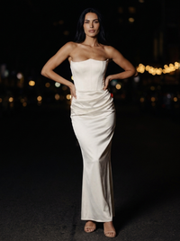 KYLIE MAXI DRESS Ivory side