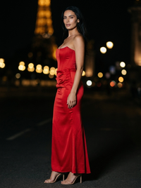 KYLIE MAXI DRESS Red back