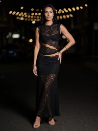 LINA LACE SET Black side