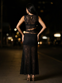 LINA LACE SET Black back