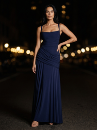 PEARL MAXI DRESS Navy back