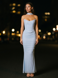 TAMARA CORSET MAXI SET Baby Blue side