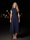Navy Polka Dot