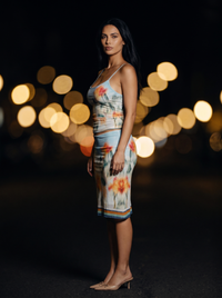 ROSELLA RUCHED MIDI SET side
