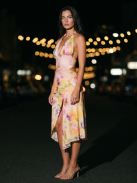 ARTEMIS WRAP MIDI DRESS side