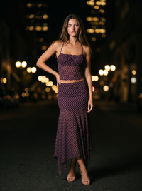 MARLOWE RUCHED MIDI SET front