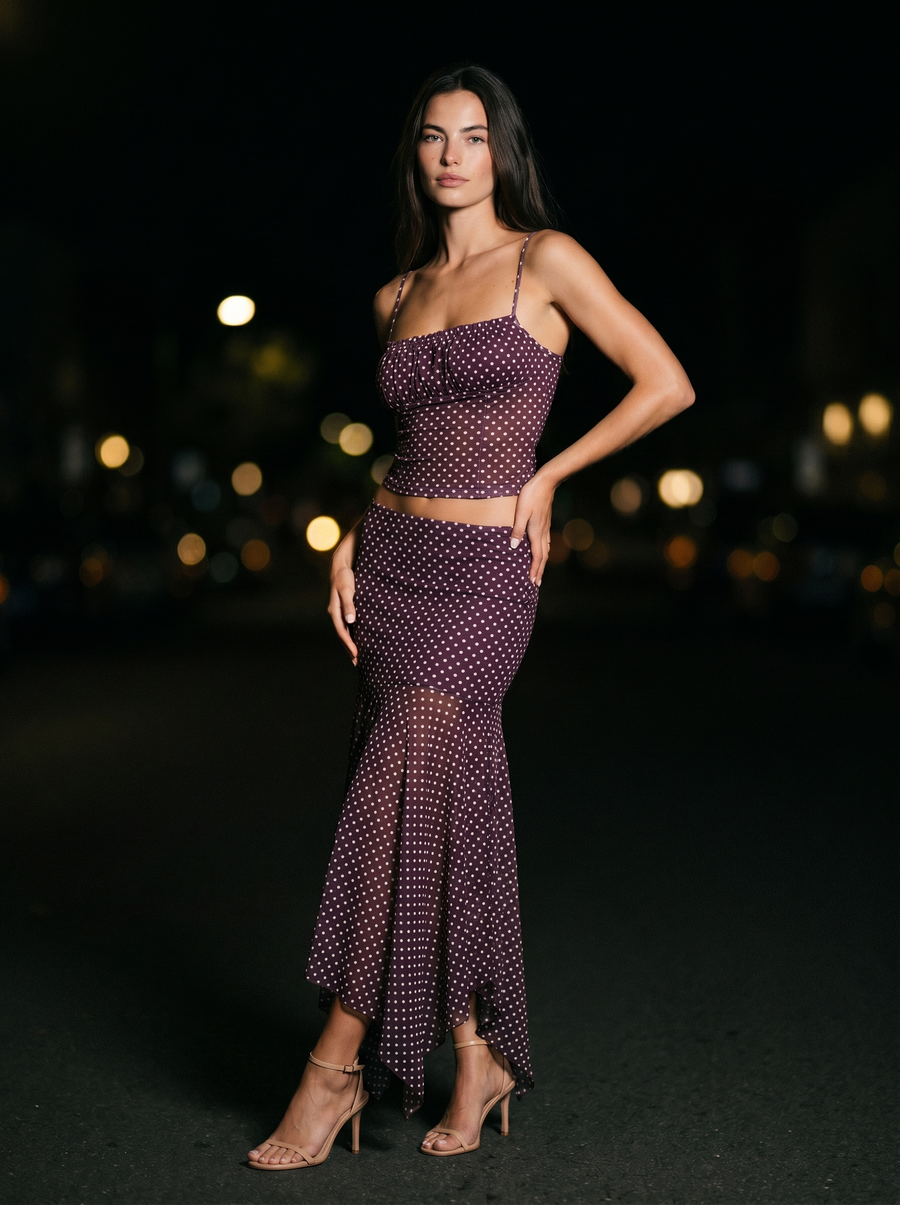 MARLOWE RUCHED MIDI SET side