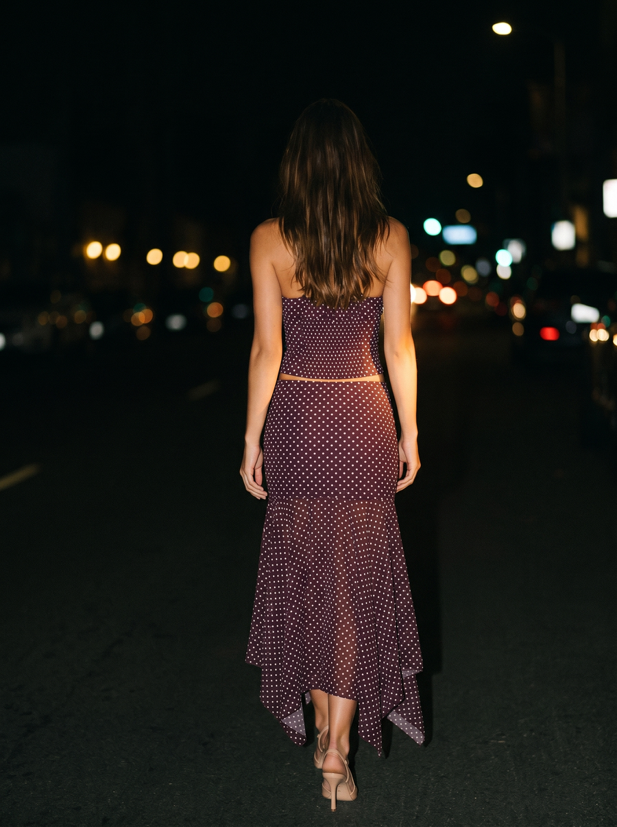 MARLOWE RUCHED MIDI SET back