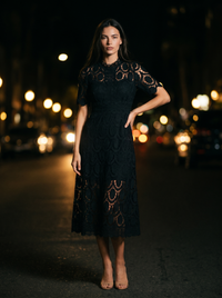 ROSALIE LACE Black front