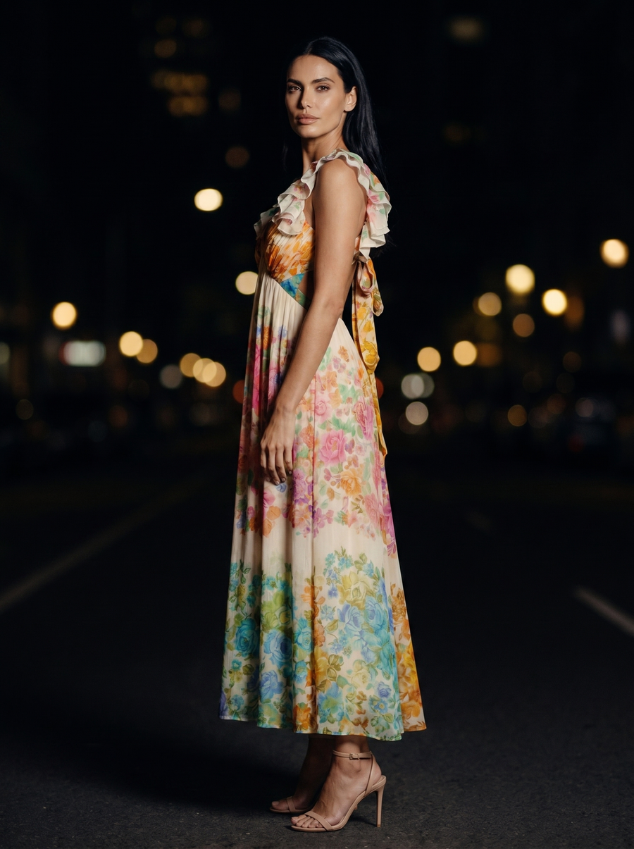 FLORA MAXI DRESS side