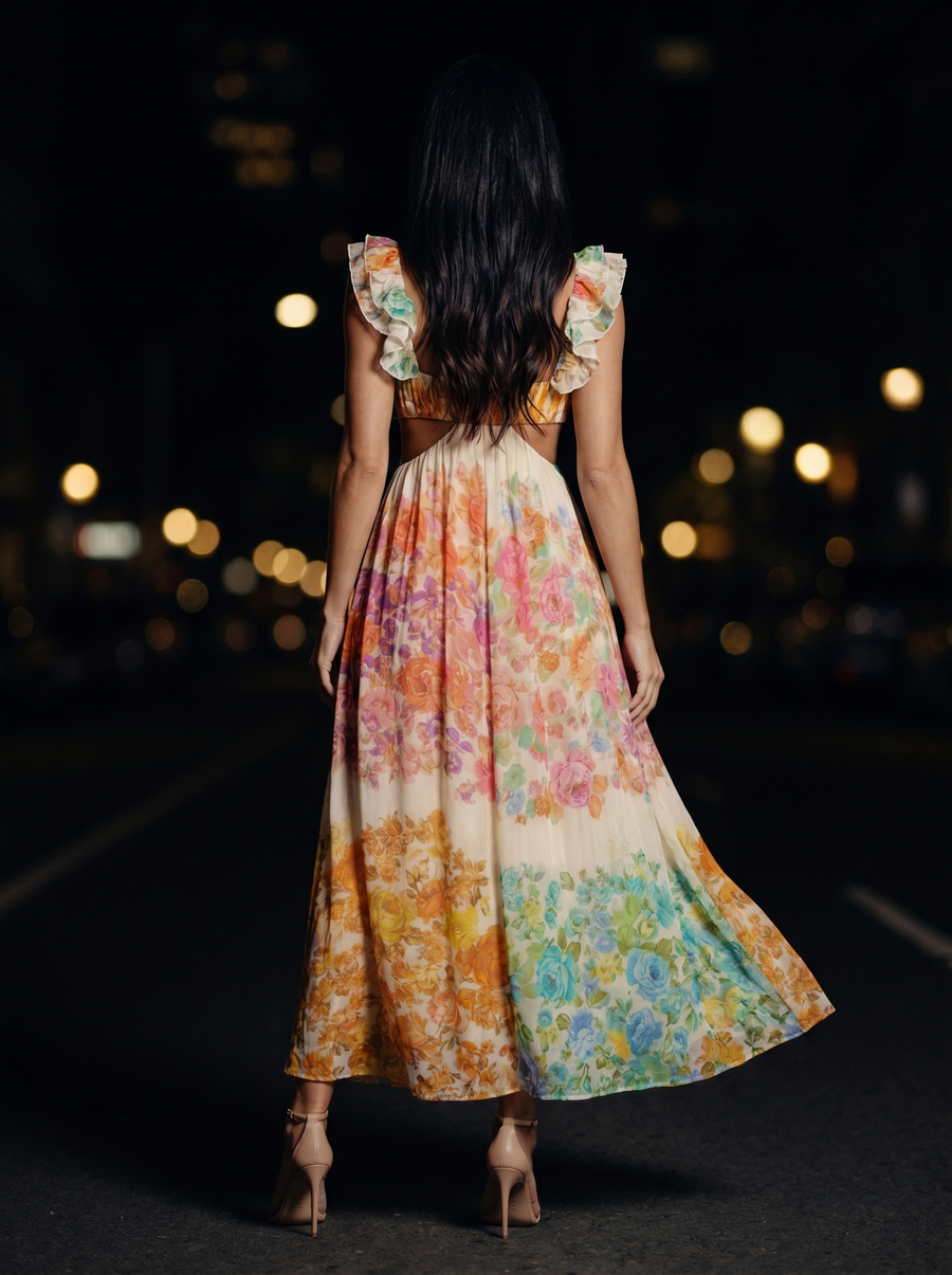 FLORA MAXI DRESS back