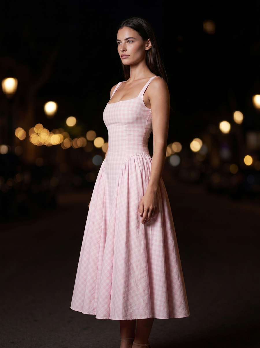 CHERY Midi Dress Blush side