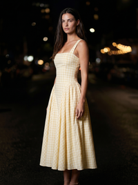 CHERY Midi Dress Lemon side