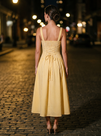 CHERY Midi Dress Lemon back