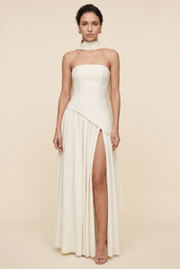 RILEY MAXI DRESS Ivory front