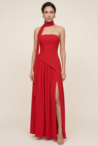 RILEY MAXI DRESS Red front