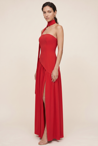 RILEY MAXI DRESS Red side