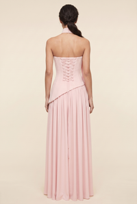 RILEY MAXI DRESS Pink back closed