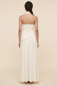 RILEY MAXI DRESS Ivory back closed