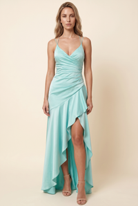 EMY MAXI DRESS Aqua front