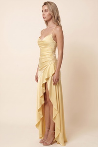 EMY MAXI DRESS Lemon side