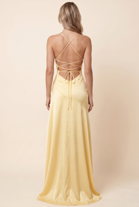 EMY MAXI DRESS Lemon back full