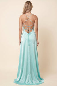 EMY MAXI DRESS Aqua back full