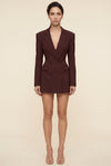 Burgundy Pinstripe
