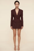 Burgundy Pinstripe