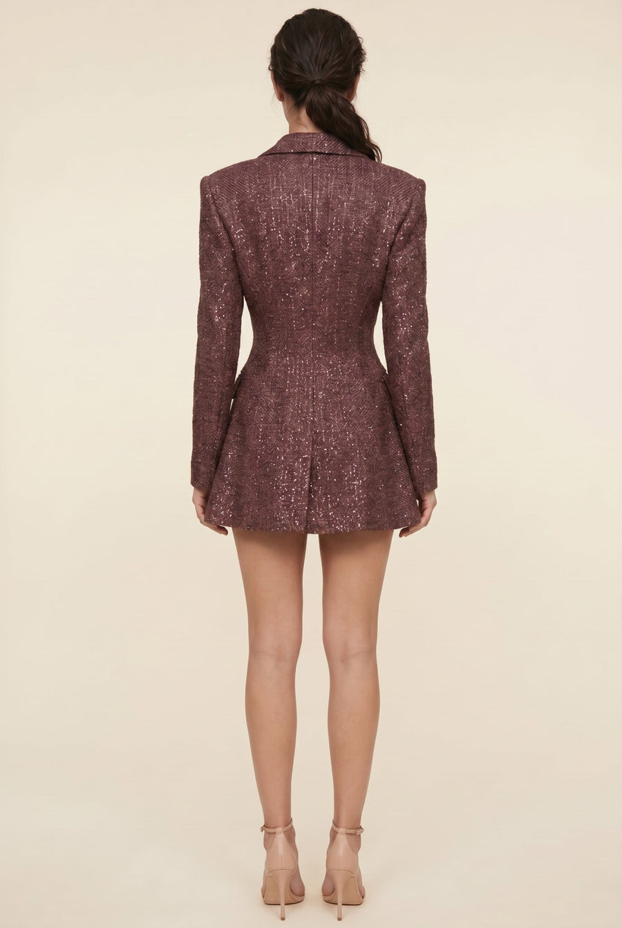 MARIANA Plum Brown Sparkle back