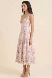 JADE MAXI DRESS Blush Pink Bloom side