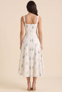 JADE MAXI DRESS Ivory Blossom back