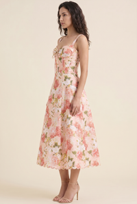 JADE MAXI DRESS Coral Rose side