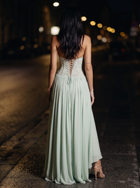 Aubrey Maxi Dress Mint back
