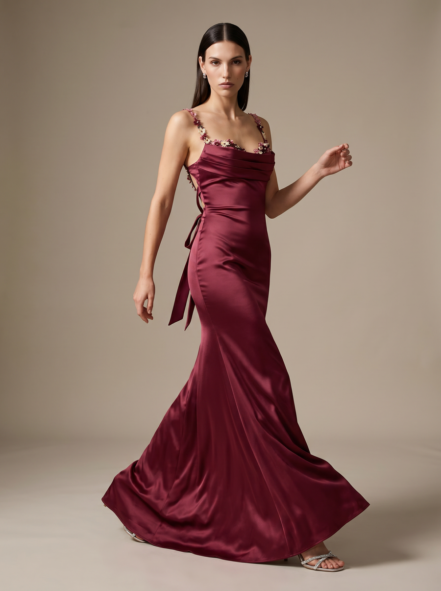 Wine Red pose1