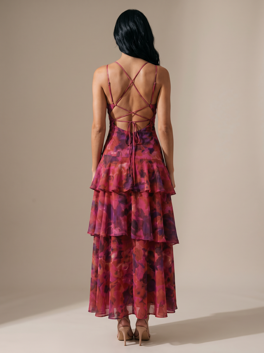 Elina Dark Rose studio back