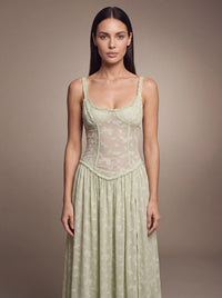 GRACE MAXI DRESS Green studio zoom