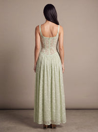 GRACE MAXI DRESS Green studio back