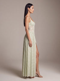GRACE MAXI DRESS Green studio side