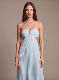 SIENNA MAXI DRESS Sky Mist studio zoom