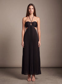 SIENNA MAXI DRESS Midnight Noir studio front