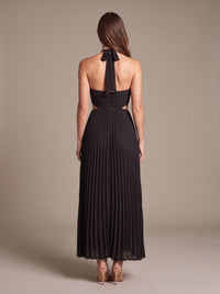 SIENNA MAXI DRESS Midnight Noir studio back
