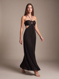 SIENNA MAXI DRESS Midnight Noir studio pose 1