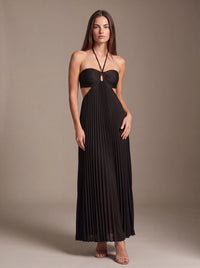 SIENNA MAXI DRESS Midnight Noir studio pose 2