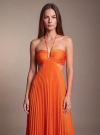 SIENNA MAXI DRESS Sunset Ember studio zoom