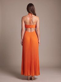 SIENNA MAXI DRESS Sunset Ember studio back