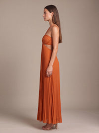 SIENNA MAXI DRESS Sunset Ember studio side