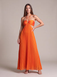 SIENNA MAXI DRESS Sunset Ember studio pose 2