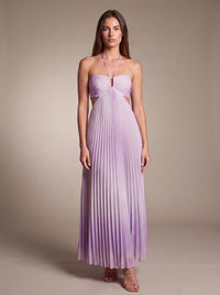 SIENNA MAXI DRESS Lilac studio front
